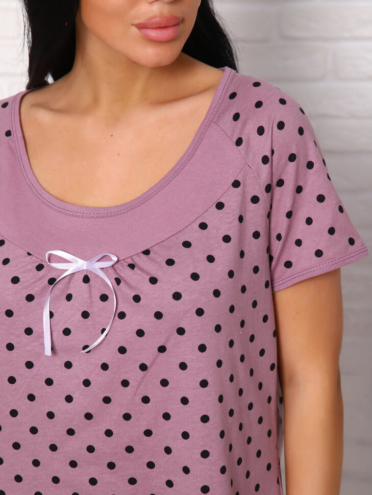 Катя горох лиловый сорочка ночная