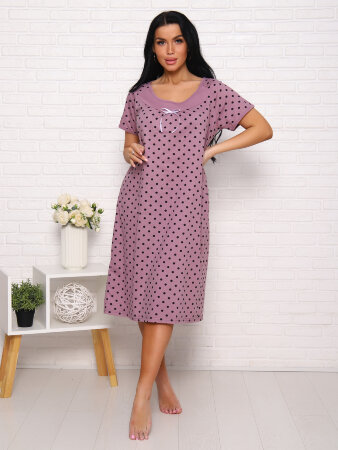 Катя горох лиловый сорочка ночная
