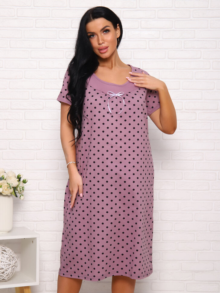 Катя горох лиловый сорочка ночная