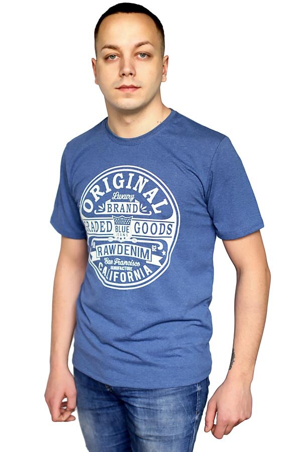 Футболка мужская Калифорния индиго Ф-12