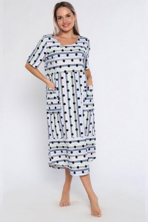 Платье женское 721 Агнесса голубой