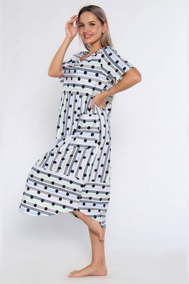 Платье женское 721 Агнесса голубой