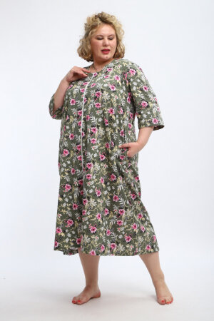 Халат Зима оливка ХГ-020