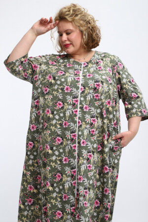 Халат Зима оливка ХГ-020