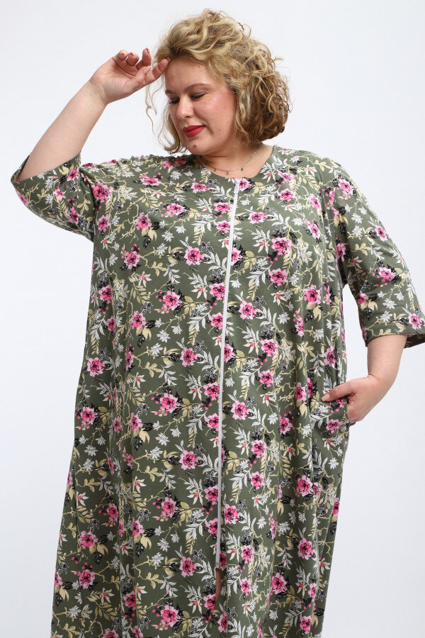 Халат Зима оливка ХГ-020