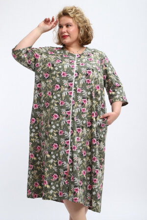 Халат Зима оливка ХГ-020