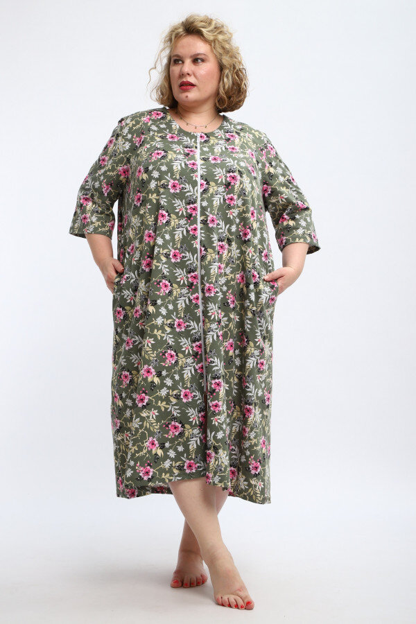 Халат Зима оливка ХГ-020