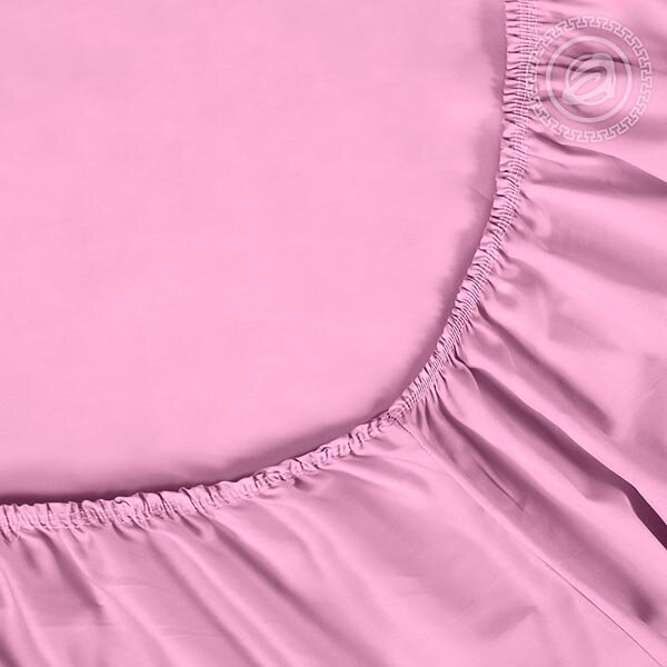 Простыня на резинке Сиреневая, сатин