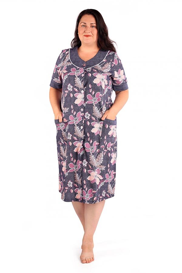 Халат Наташа розовый К-319