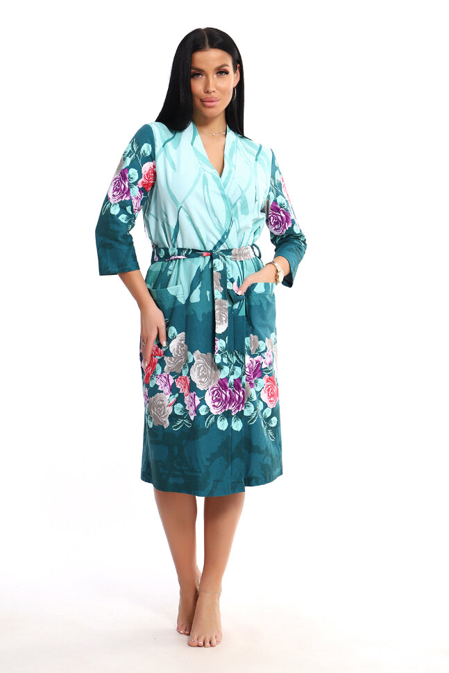 Халат Женский ЕХЛ-1057 зеленый