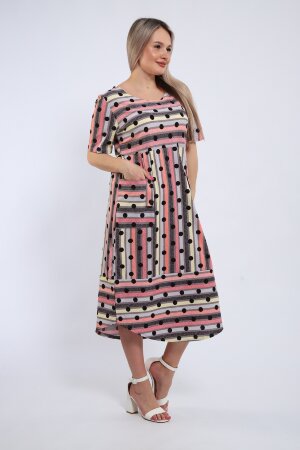 Платье женское 721 Агнесса коралловый