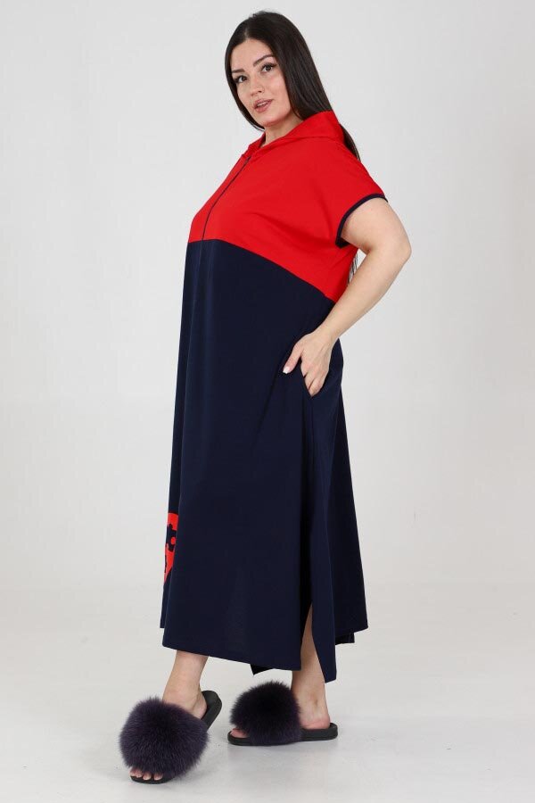 Халат Горячее сердце красный ХГ-311