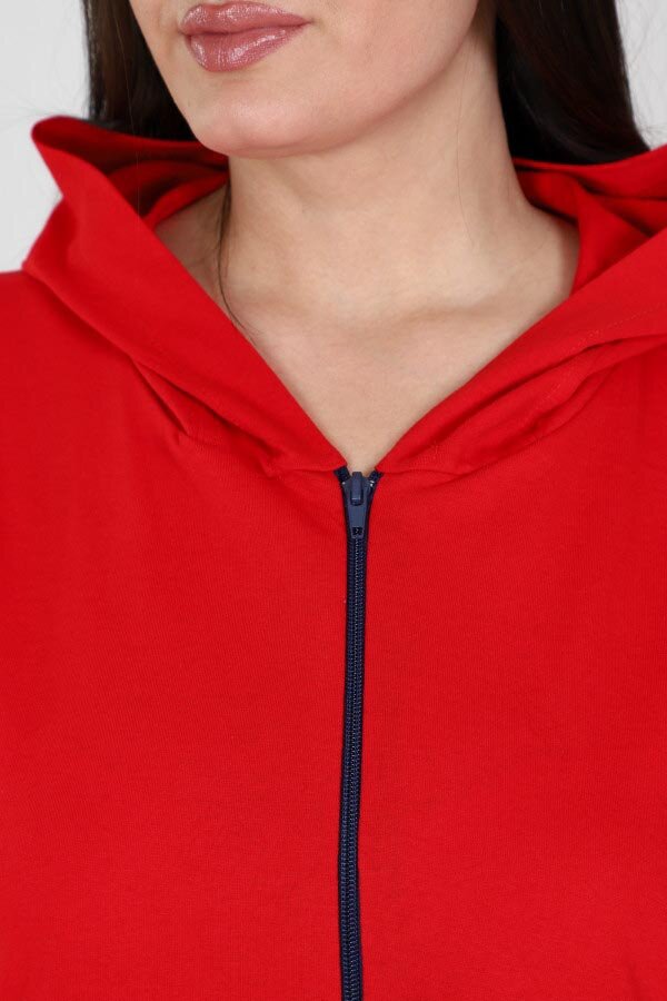 Халат Горячее сердце красный ХГ-311