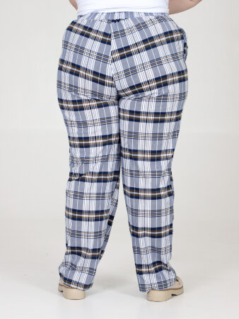 Брюки Шахматы синий БМ-05-2