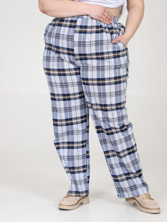 Брюки Шахматы синий БМ-05-2