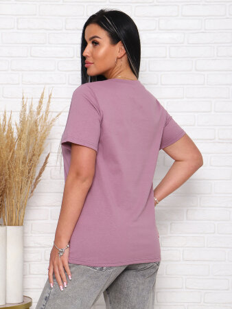 Миледи лиловый футболка женская