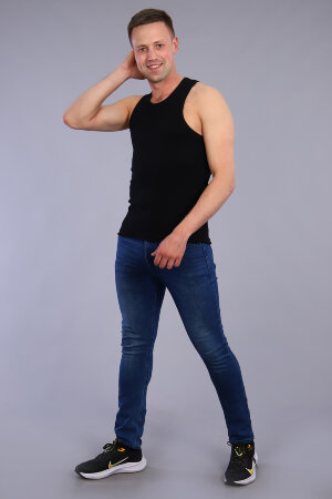 Мужская майка 6055 черный