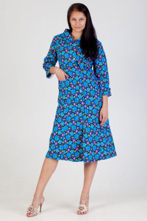 Халат женский фланелевый на пуговицах последний размер (62)