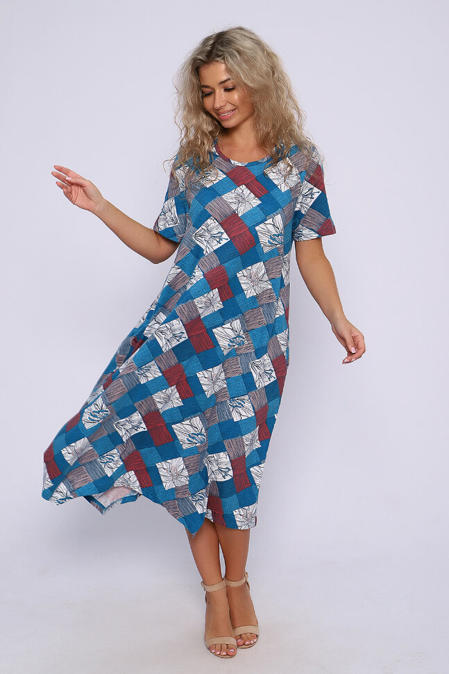 Платье женское 59151 синий