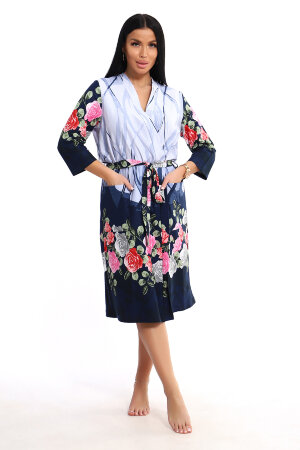 Халат Женский ЕХЛ-1057 синий