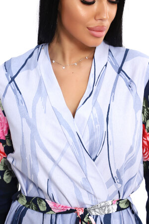 Халат Женский ЕХЛ-1057 синий