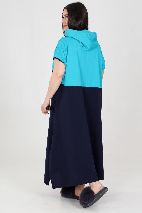 Халат Горячее сердце бирюза ХГ-311-3