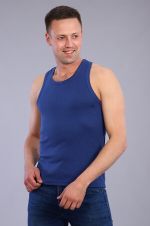 Мужская майка 6055 индиго