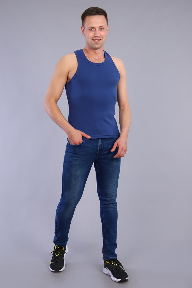 Мужская майка 6055 индиго