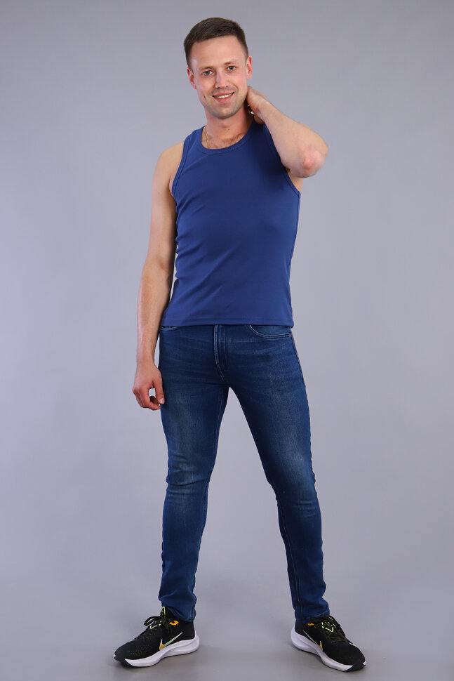 Мужская майка 6055 индиго