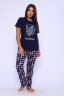 Женский костюм с брюками 65028 оранжевый
