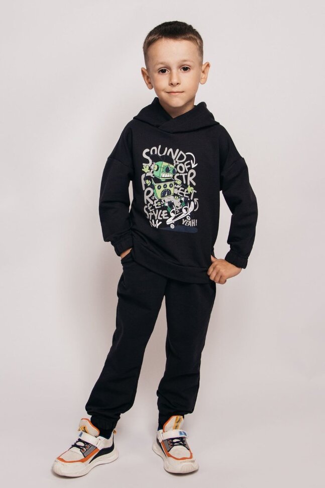 Костюм с брюками для мальчика 11243 графит