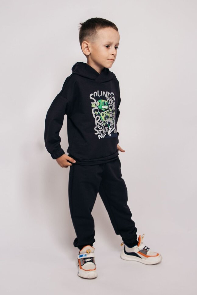 Костюм с брюками для мальчика 11243 графит