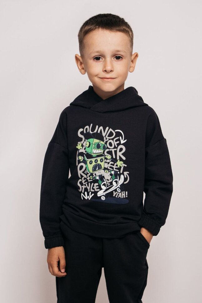 Костюм с брюками для мальчика 11243 графит