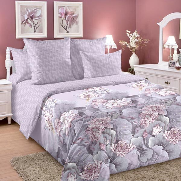 Лотосы постельное белье перкаль