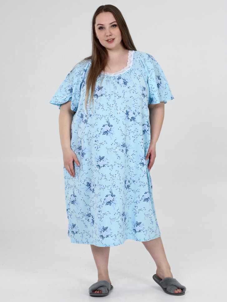 Сорочка Фламинго букет СОР-66-2