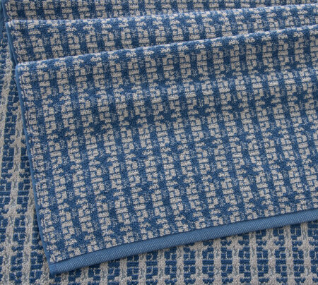 Полотенце махровое Премиум Тироль деним, 500г/м