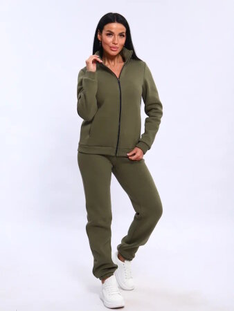 Женский костюм с брюками 19129 хаки