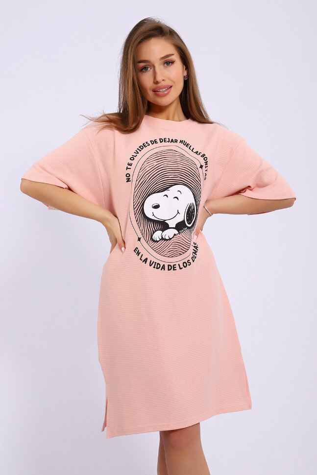 Платье женское ЕПЛ-1072 коралловый