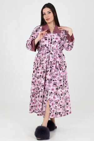 Халат Фиалка пудра ХГ-66-3