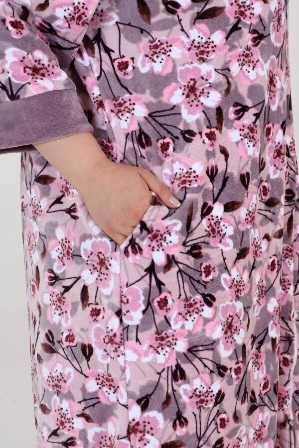 Халат Фиалка пудра ХГ-66-3