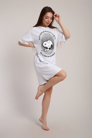 Платье женское ЕПЛ-1072 белый