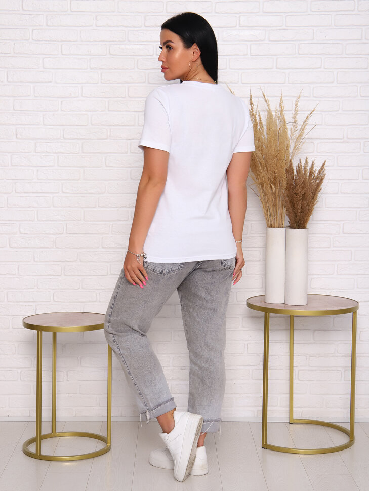 Рината белый футболка женская