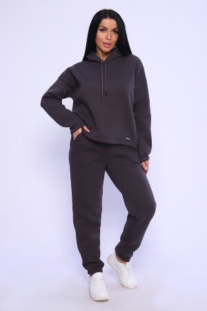 Женский костюм с брюками 80027 графит