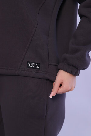 Женский костюм с брюками 80027 графит