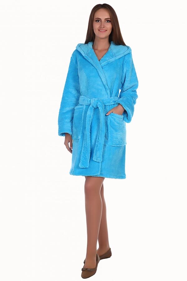 Халат Х-043 короткий, велсофт