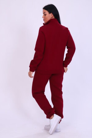 Женский костюм с брюками 19129 бордо