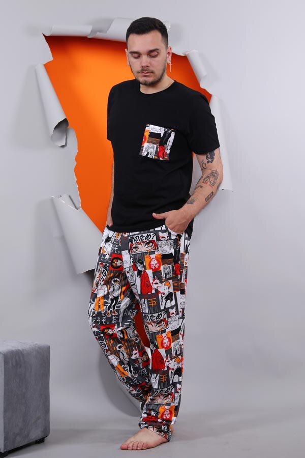 Пижама с брюками мужская 15388