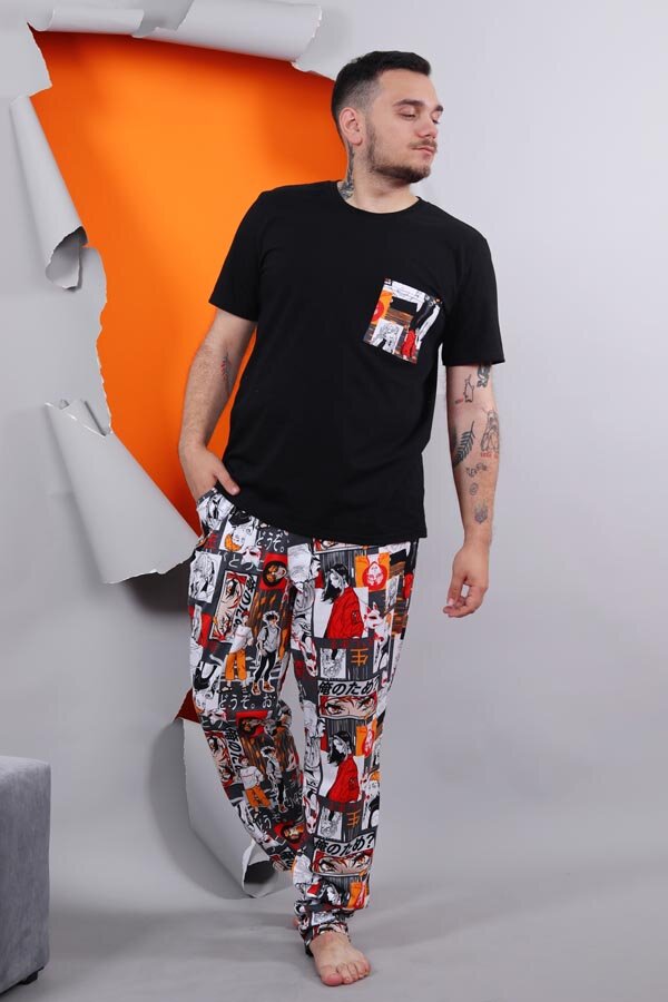 Пижама с брюками мужская 15388