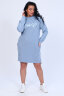 Платье женское 82015 серо-голубой