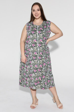 Халат Мята - оливковый ХГ-037-09